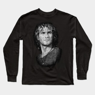 Patrick Swayze*Halftone Long Sleeve T-Shirt